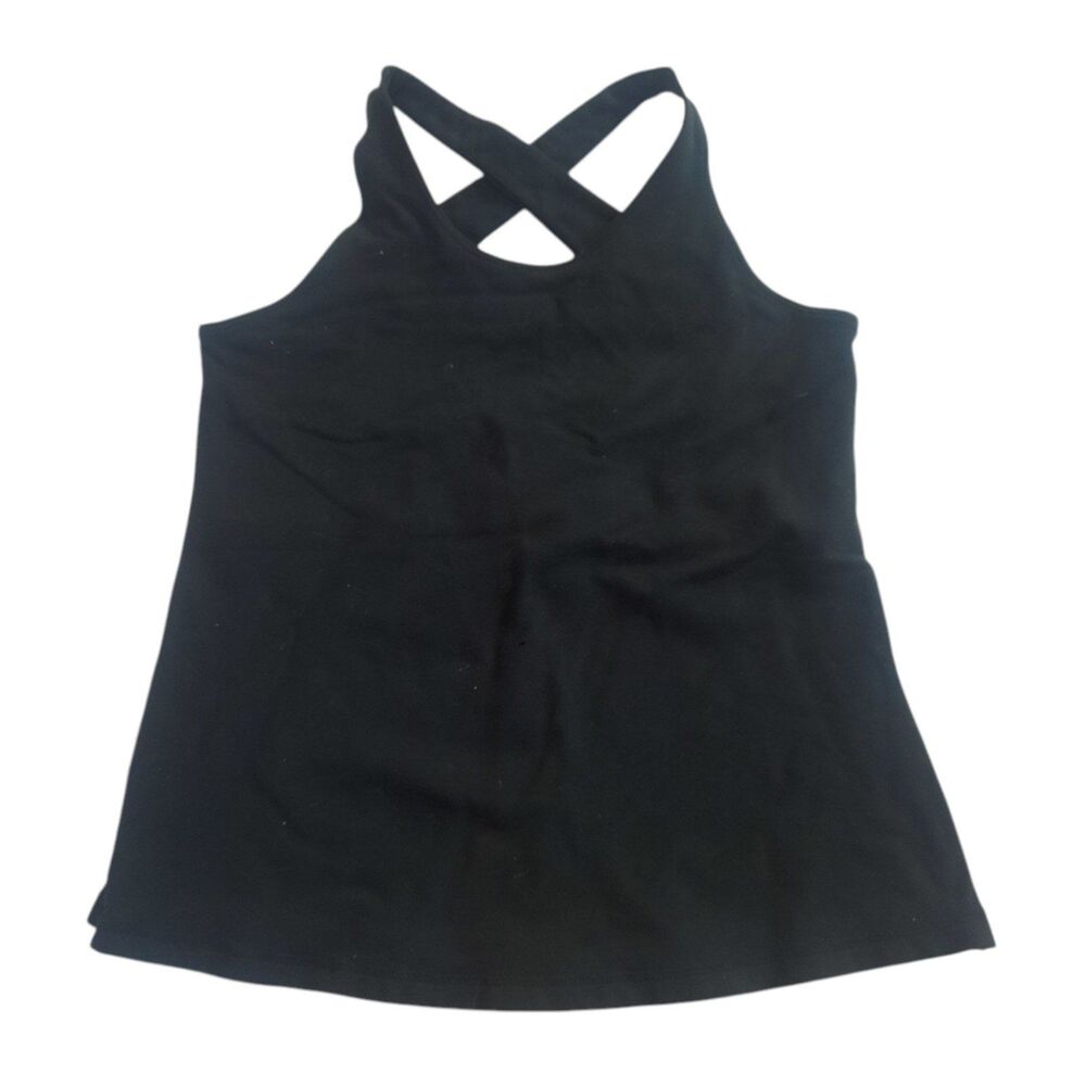 Lululemon Women's Black Cross Back Athletic Tank OS